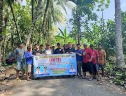 Pemerintahan Pekon Tanjung setia Kec.Pesisir selatan Pesisir Barat Lampung mengadakan padat karya tunai Desa PKTD dana Desa tahun anggaran 2024