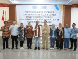 Unila Gelar Diklat Bela Negara dan Pengembangan Softskill untuk Mahasiswa Penerima KIP, PMPAP, dan Adik Papua