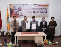Unila dan Komisi Kejaksaan RI Teken MoU dan PKS, Adakan Kuliah Umum Penegakan Hukum
