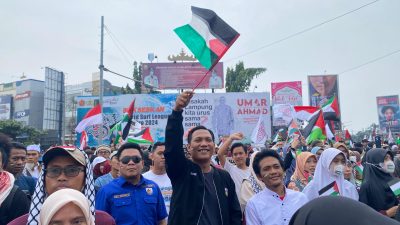 KNPI Lampung Ikut serta Aksi Damai Bela Palestina