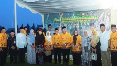 Pelepasan Ratusan Calon Jamaah Haji Asal Lampung utara