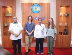 Rektor Sambut Dua Mahasiswa Asing Unila