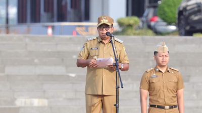 Pj. Gubernur Lampung Pimpin Apel Perdana Dilingkungan Pemerintah Provinsi Lampung