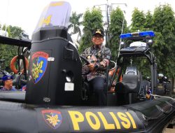 Pj. Gubernur Samsudin Mengikuti Apel Gelar Pasukan dan Perlengkapan Pengamanan Pilkada Serentak Tahun 2024 Provinsi Lampung