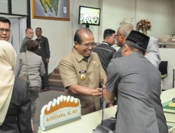 Pj. Gubernur Samsudin Sampaikan Jawaban Terhadap Pandangan Umum Fraksi-fraksi DPRD Provinsi Lampung