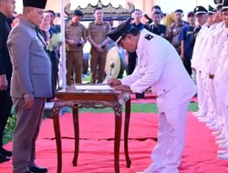 22 Kepala Desa di Kecamatan Penengahan dan 5 Kepala Desa di Kecamatan Bakauheni Dikukuhkan