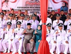 Kukuhkan 15 Kepala Desa se-Kecamatan Rajabasa, Nanang: Pemimpin Itu Pelayan Rakyat