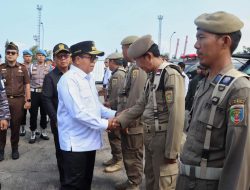 Penjabat Gubernur Lampung Pimpin Apel Gelar Pasukan Operasi Mantap Praja Krakatau 2024, Pengamanan Pilkada Serentak di Provinsi Lampung