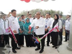 Pj. Gubernur Samsudin Lakukan Peletakan Batu Pertama Pembangunan Gedung Kantor Pertanahan Kabupaten Tulang Bawang Barat