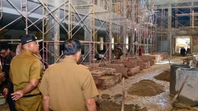 Tinjau Progres Pembangunan Pasar Natar, Nanang: Revitalisasi Menuju Pasar Modern