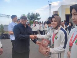 Pj. Gubernur Lampung sambut kepulangan para Atlit dan berikan Apresiasi kepada Kontingen Lampung pada PON XXI 2024 Aceh-Sumut