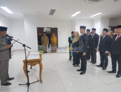 Bupati Pesisir Barat Lantik Pejabat Pimpinan Tinggi Pratama Di Lingkungan Pemkab Pesibar
