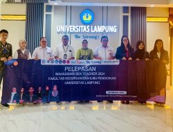 Rektor Universitas Lampung Melepas 6 Mahasiswa FKIP untuk Program SEA Teacher 2024 di Philipina.