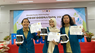 Tim Eco Friend Forester Unila Raih Juara 1 Inovasi Kemasan di Profoodnation 2024