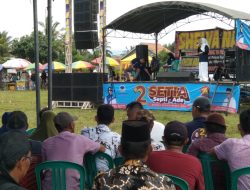 Pasangan Septi-ade,ajak Masyarakat Pekon Gedung Cahya Kuningan,Kecamatan Ngambur coblos no urut 02.