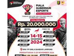 Piala Gubernur eSports Lampung 2024 Bakal Segera Digelar