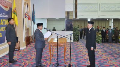 Penjabat Gubernur Lampung Lantik Ir. Fredy SM sebagai Penjabat Sekretaris Daerah Provinsi Lampung