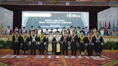 Pengukuhan Sembilan Guru Besar Unila: Kontribusi Strategis Pengembangan Ilmu dan Penggerak Perubahan