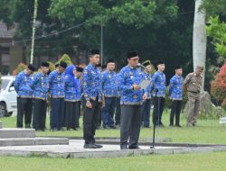 Jelang Purnatugas, Pj Bupati Nukman Pamitan ke Pegawai Pemkab Lambar