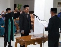 Bupati Dedi irawan Lantik dan Serah Terima Jabatan Sekertaris Daerah Pesisir Barat