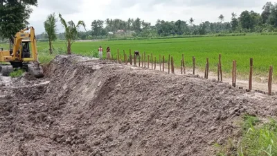 Pemkab Lampung Selatan Berhasil Perbaiki Dua Tanggul Jebol, Lainnya On Process