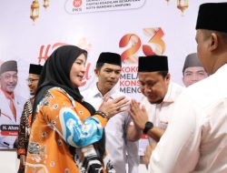 Walikota Bandar Lampung Hj Eva Dwiana Menghadiri Acara Halal Bi Halal 1446 H DPD PKS kota Bandar Lampung