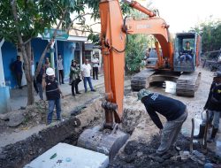 Pemerintah Kota Bandar Lampung Buat Saluran Air Baru di Panjang Utara.