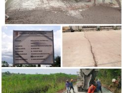 Proyek Rp19 Miliar Rekonstruksi Jalan Mekar Jaya–Suka Jaya Diduga Tak Sesuai Spesifikasi, Jalan Baru Sudah Retak
