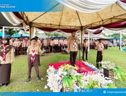 Peringatan Hari Pramuka ke-64 di Natar: Wabup Syaiful Ajak Generasi Muda Bersatu Bangun Ketahanan Bangsa