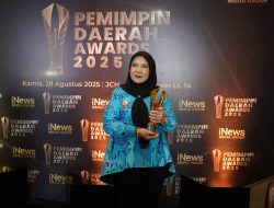 Wali Kota Bandar Lampung, Hj. Eva Dwiana Kembali Menerima Anugerah Pemimpin Daerah Awards 2025