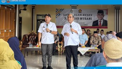 Wabup Lampung Selatan Dampingi Ketua MPR RI Serap Aspirasi Warga di Natar
