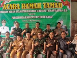 Bupati Pesisir Barat Sambut Kunker Komandan Korem 043/ Gatam