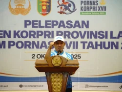 Gubernur Lampung Lepas Kontingen Korpri Provinsi Lampung Ke Pornas XVII Di Palembang