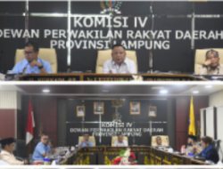 Komisi IV DPRD Provinsi Lampung Gelar RDP Bahas Kontribusi