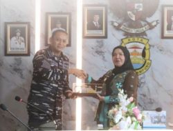 Wali Kota Bandar Lampung, Eva Dwiana, menerima audiensi Komandan Pangkalan TNI Angkatan Laut (Danlanal) Lampung, Krido Satriyo Utomo