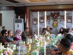 Hj. Eva Dwiana menerima kunjungan Badan Pemeriksa Keuangan (BPK) RI Perwakilan Provinsi Lampung dalam rangka entry meeting pemeriksaan laporan keuangan Pemerintah Kota Bandar Lampung,