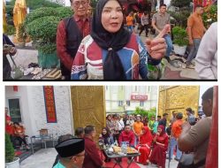 Wali Kota Eva Dwiana bersama anggota Komisi III DPR RI, Sudin, serta Pangdam II/Sriwijaya Kristomei Sianturi menghadiri rangkaian perayaan Tahun Baru Imlek 2026 di Vihara Amurwa Bhumi Grah