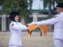 Upacara Penurunan Bendera HUT ke-81 Kemerdekaan RI di Provinsi Lampung Berlangsung Khidmat