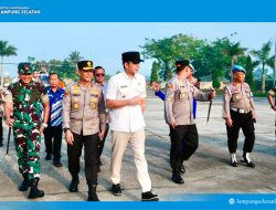 Kunker ke Lampung Selatan, Kapolda Lampung Disambut Langsung Bupati Radityo Egi Pratama