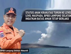 Status Anak Krakatau Turun ke Level Waspada, BPBD Lampung Selatan Ingatkan Batas Aman Tetap Berlaku
