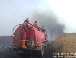 Berjarak 14 Km dari Pusat Latihan Gajah, Karhutla di Titik Baru TNWK Berhasil Dipadamkan